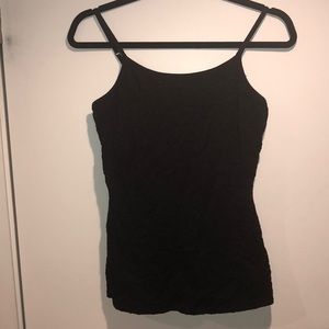 Black Lace Overlay Camisole